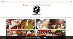 Desktop Screenshot of mariettafamilyrestaurants.com